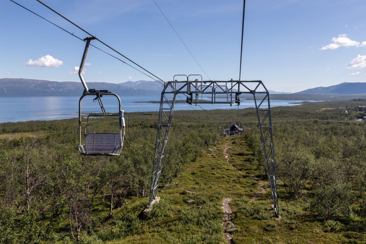 Sesselbahn Nuolja im Nationalpark Abisko