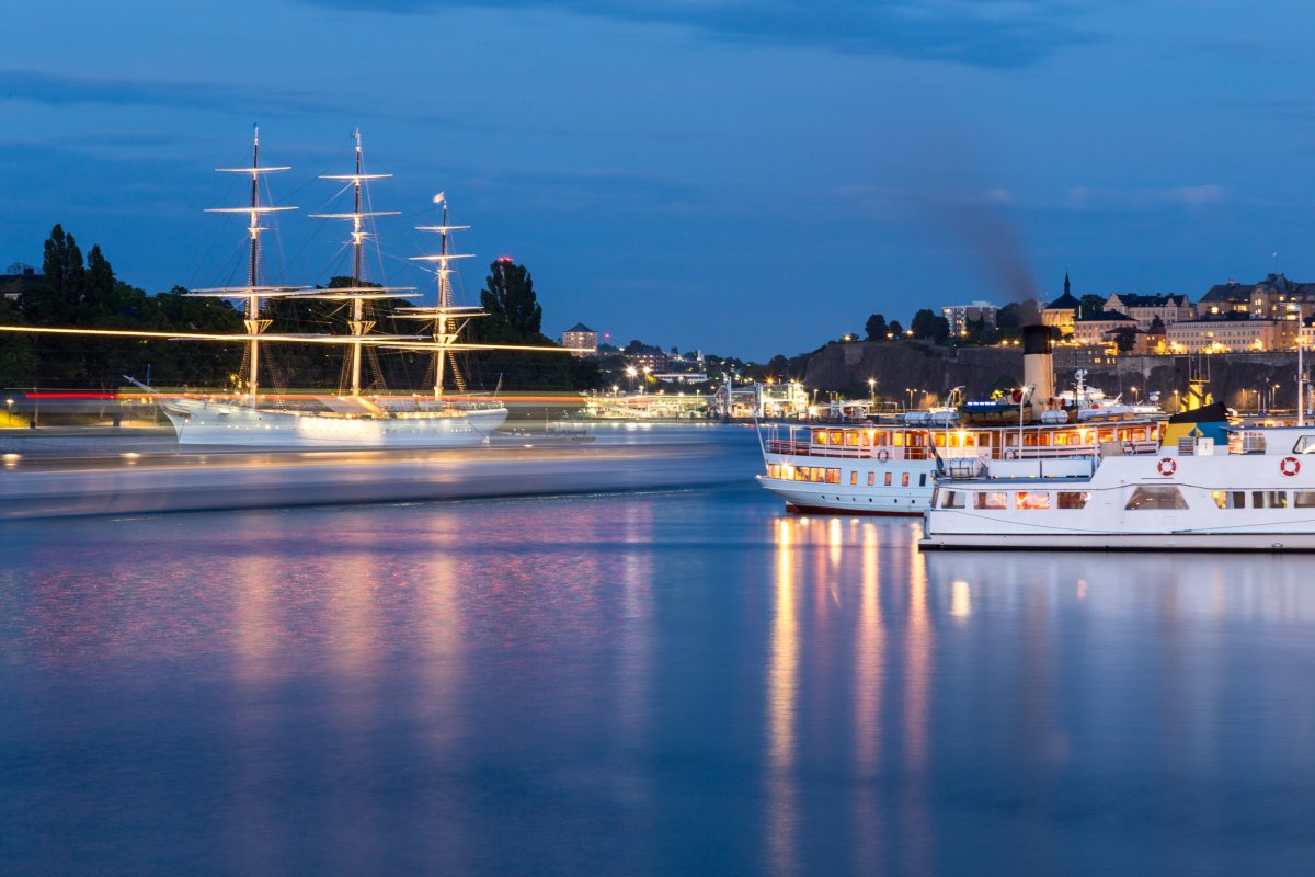 Blaue Stunde in Stockholm