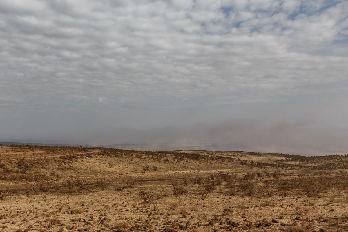 Weg vom Ngorongoro-Krater in die Serengeti