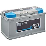 ECTIVE 100Ah 12V AGM Batterie DC 100 VRLA Versorgungsbatterie, zyklenfest, wartungsfrei für stromintensive Verbraucher