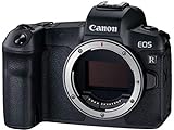 Canon EOS R Vollformat Systemkamera Gehäuse + Bajonettadapter EF- EOS R (spiegellos, 30,3 MP, 8,01 cm (3,2 Zoll) Clear View LCD II Display, DIGIC 8, 4K Video, WLAN, Bluetooth), schwarz
