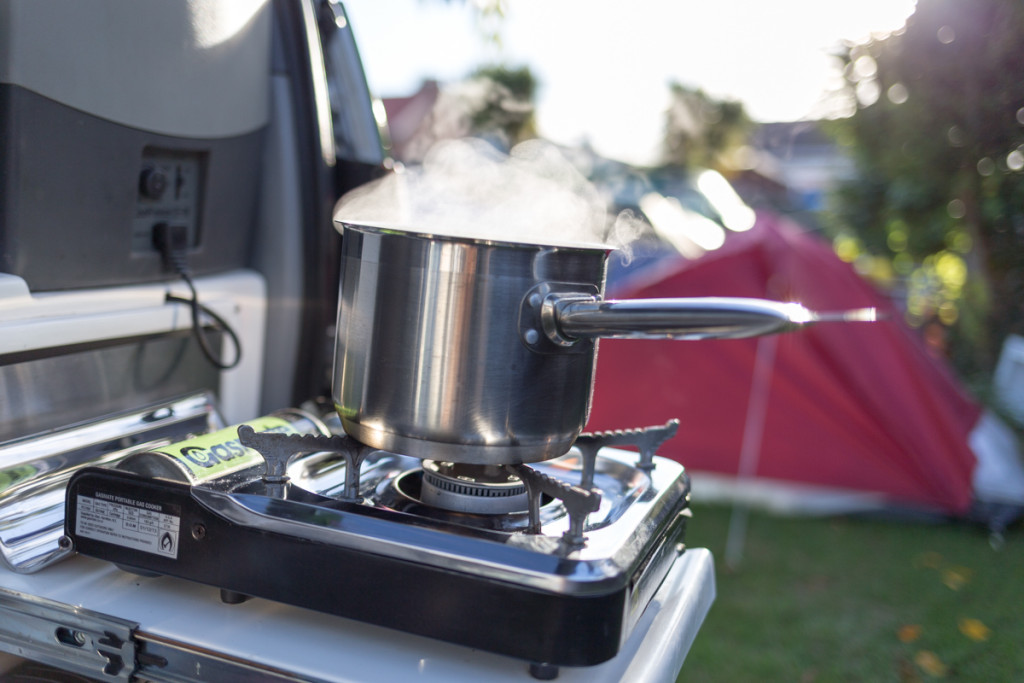 Kochen auf dem Campingplatz von Avondale