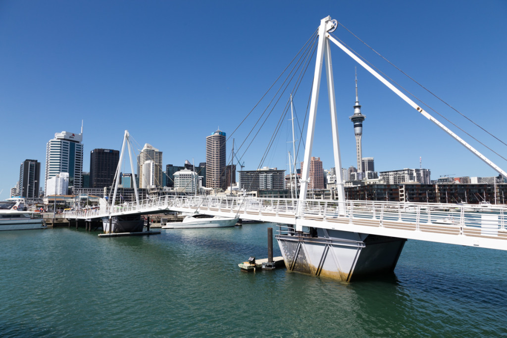 Im Hafengelände von Auckland