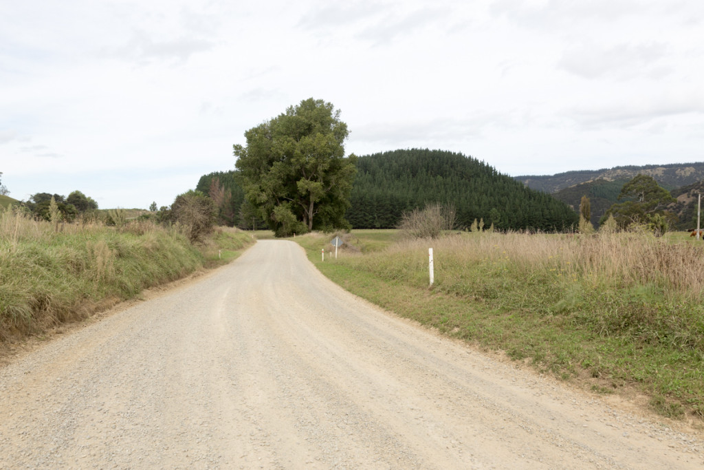 Schotterstraße von Gisborne nach Rotorua