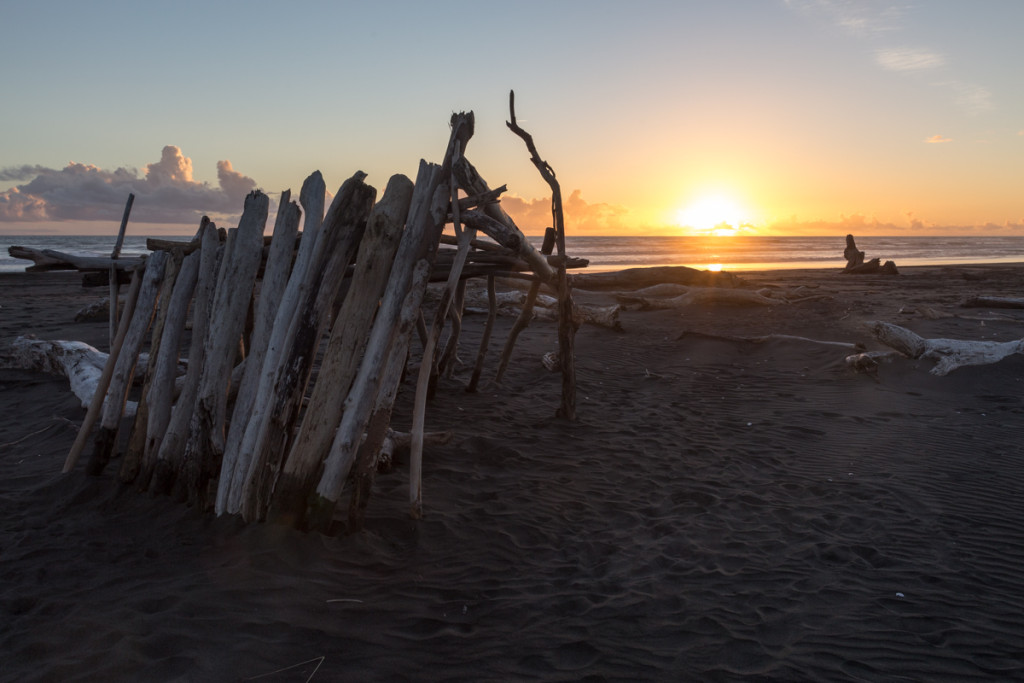 Sonnenuntergang in Koitiata