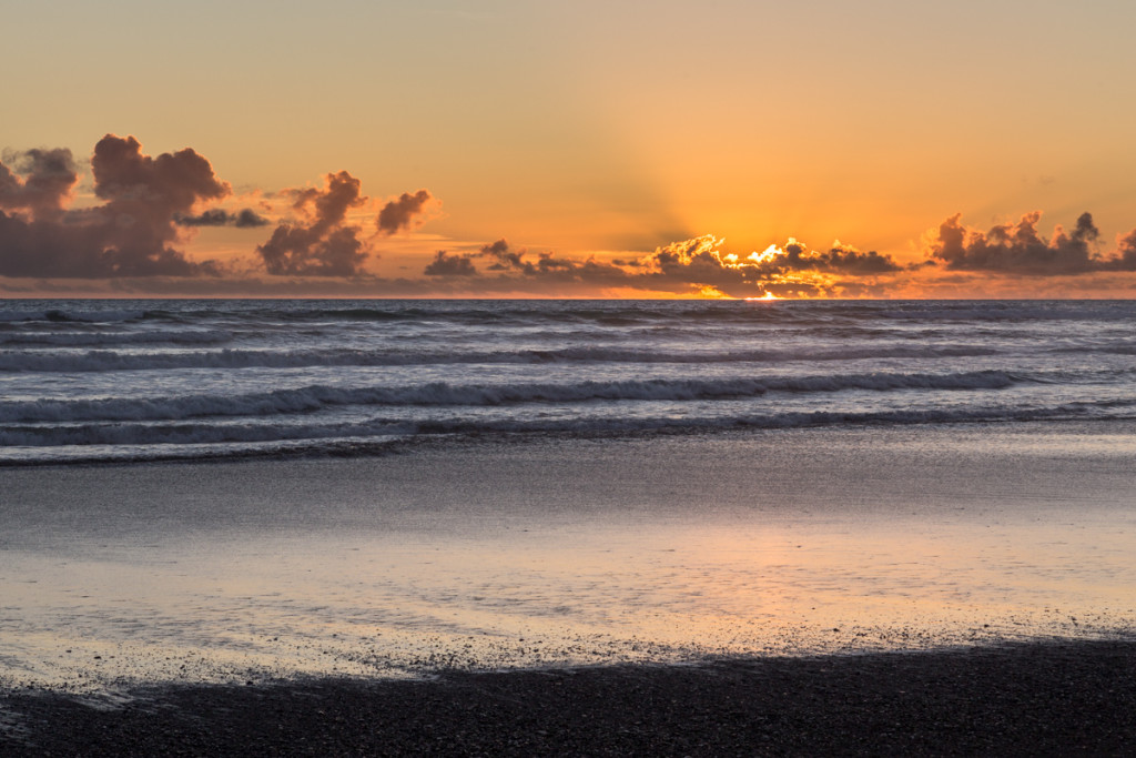 Sonnenuntergang in Koitiata