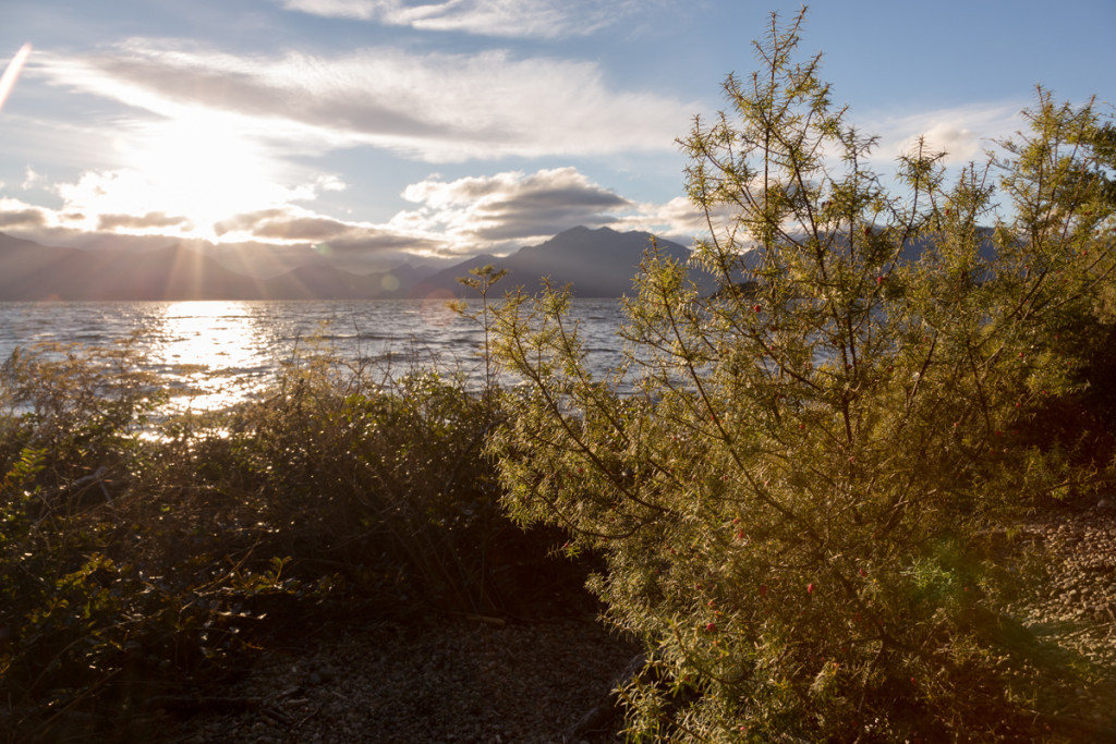 Sonnenuntergang am Lake Te Anau