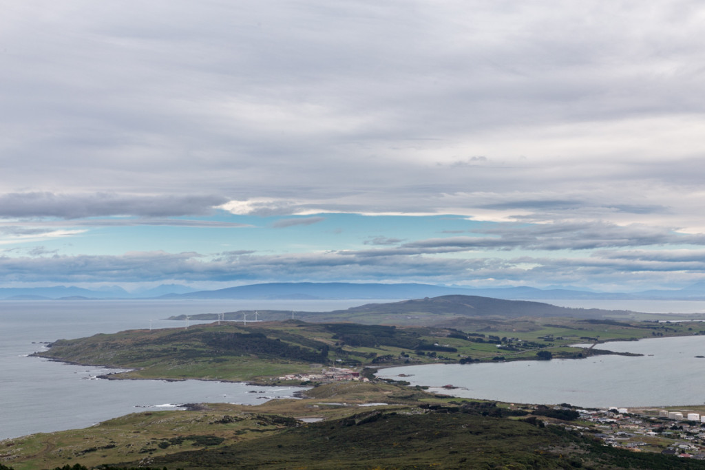 Aussicht vom Bluff Hill auf die Stewart Island