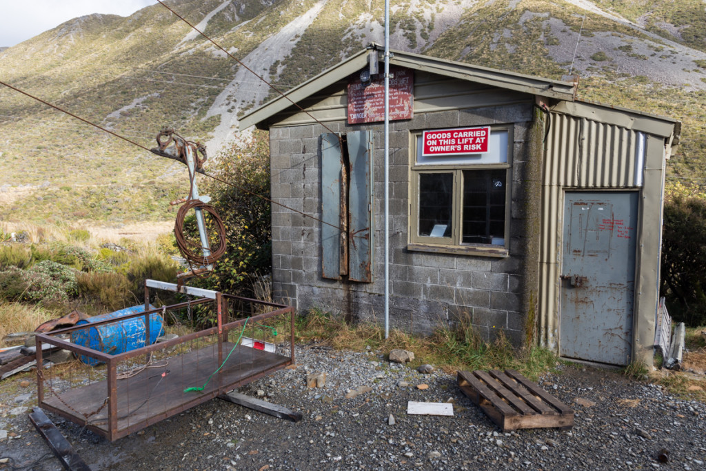 Materialseilbahn zum Skigebiet am Arthur's Pass