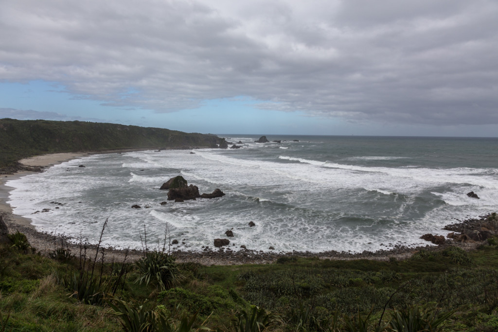 Ausblick vom Cape Foulwind auf die windige Westküste