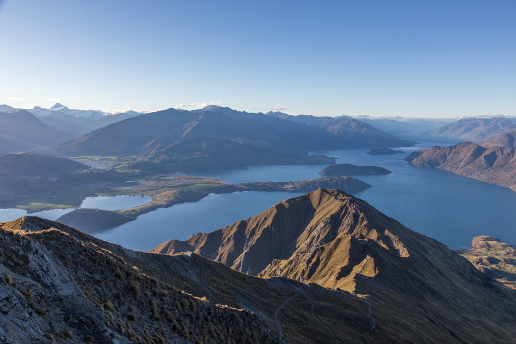 Aussicht vom Roy's Peak auf den Lake Wanaka