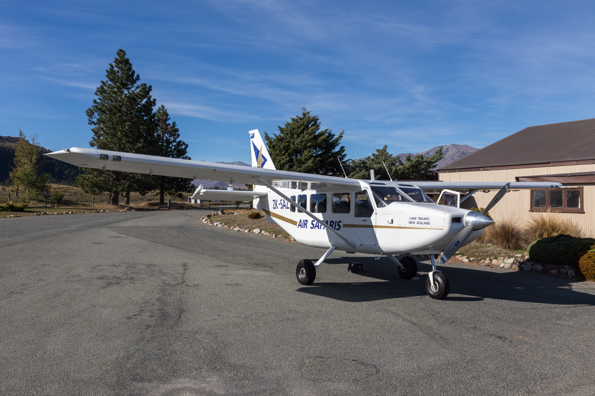 Flugplatz in Lake Tekapo in Neuseeland