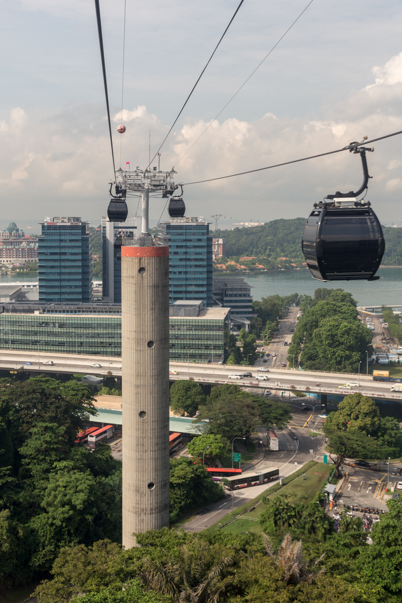 Seilbahn auf Sentosa Island