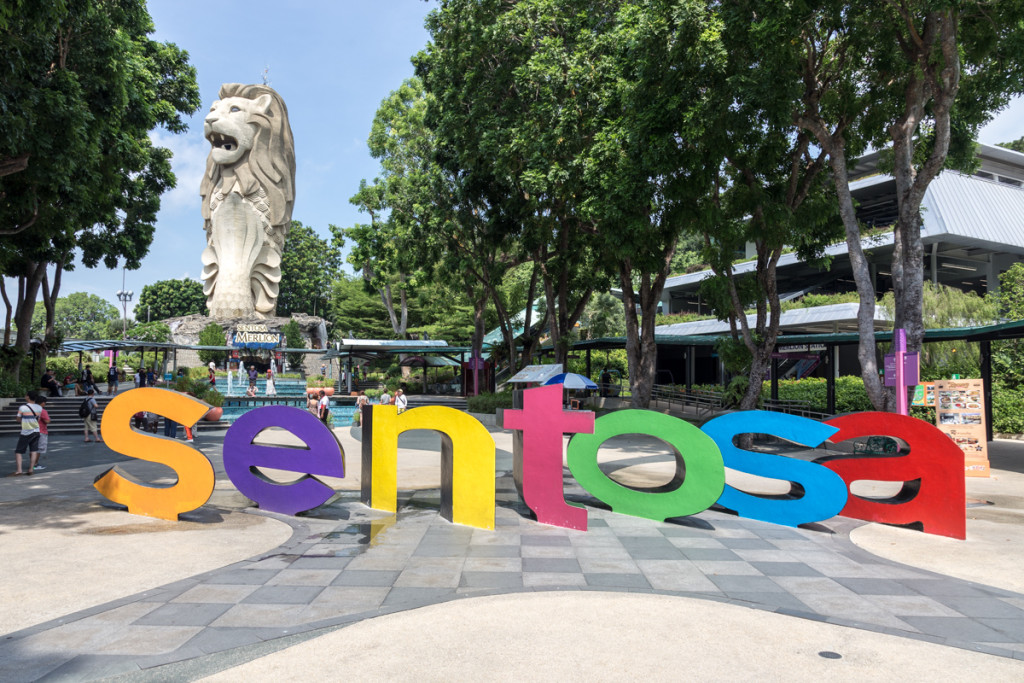 Merlion Plaza auf Sentosa Island