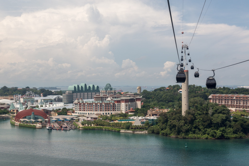 Seilbahn auf Sentosa Island