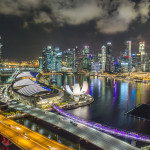 Sentosa Island & Vogelperspektive auf dem Singapore Flyer