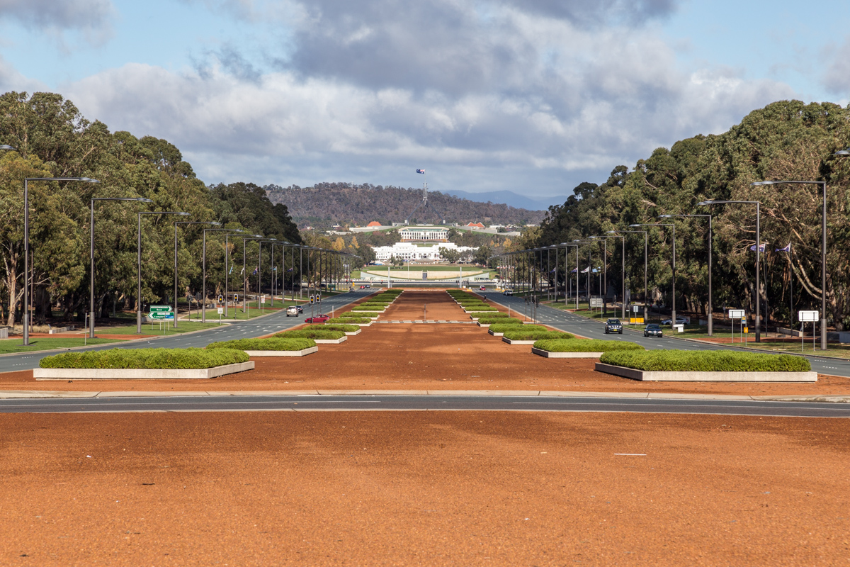 Anzac Parade in Canberra