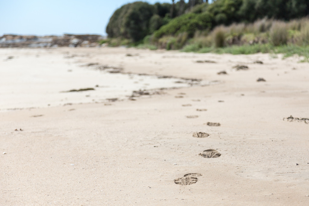 Spuren im Sand