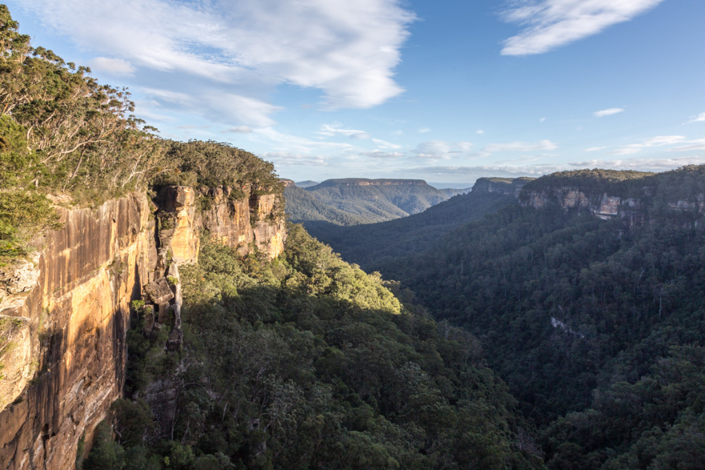 Sonnenuntergang an den Fitzroy Falls