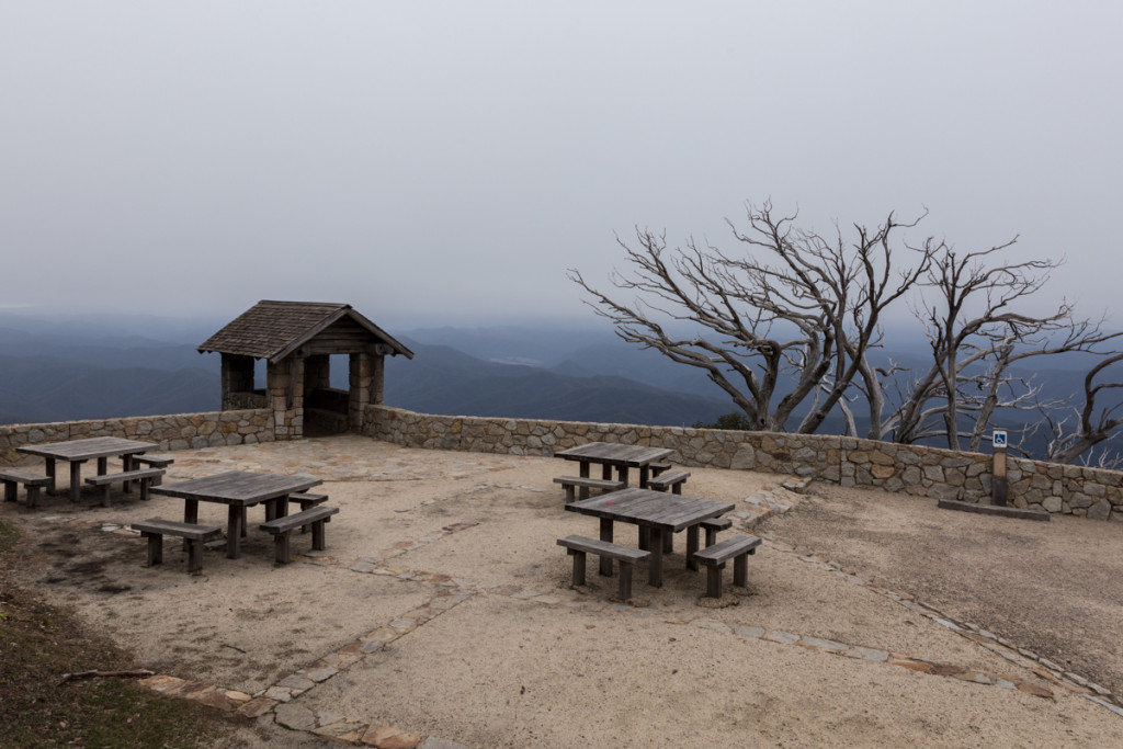Trostloser Ausblick auf dem Mount Buffalo National Park
