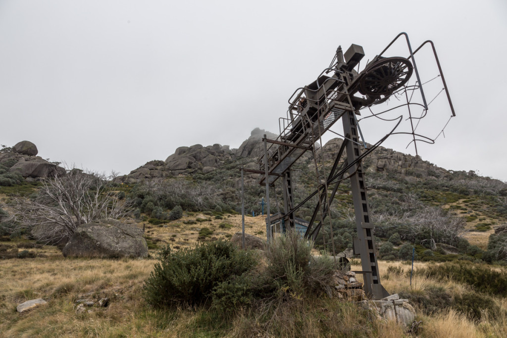 Stillgelegter Schlepplift am Mount Buffalo