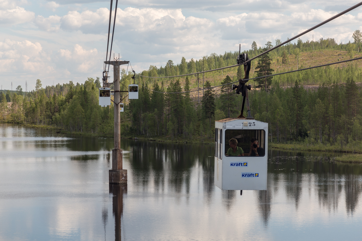 Världens längsta Linbana - die Luftseilbahn Norsjö