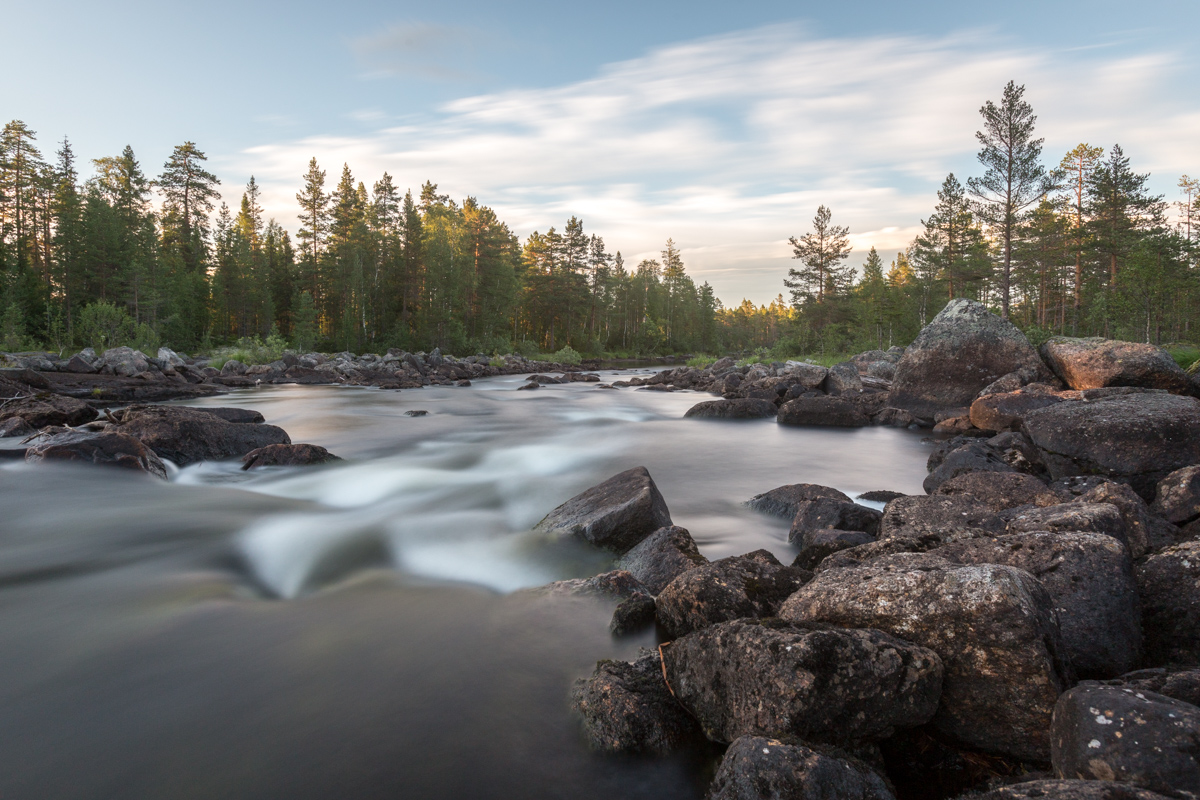 Fluss bei Sjöändan