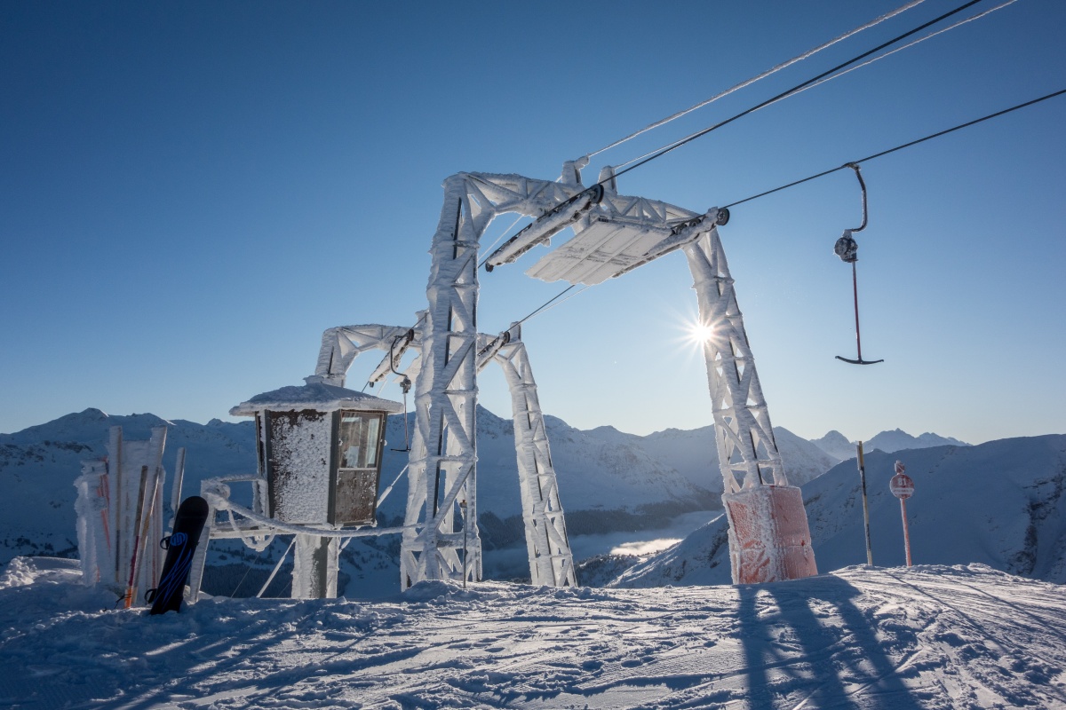 Schlepplift Windegga in Churwalden mit Sonnenstern