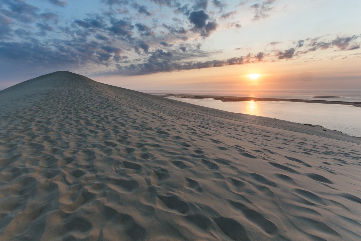 Dune Du Pilat Sonnenuntergang Auf Europas Grosster Wanderdune Enviadi