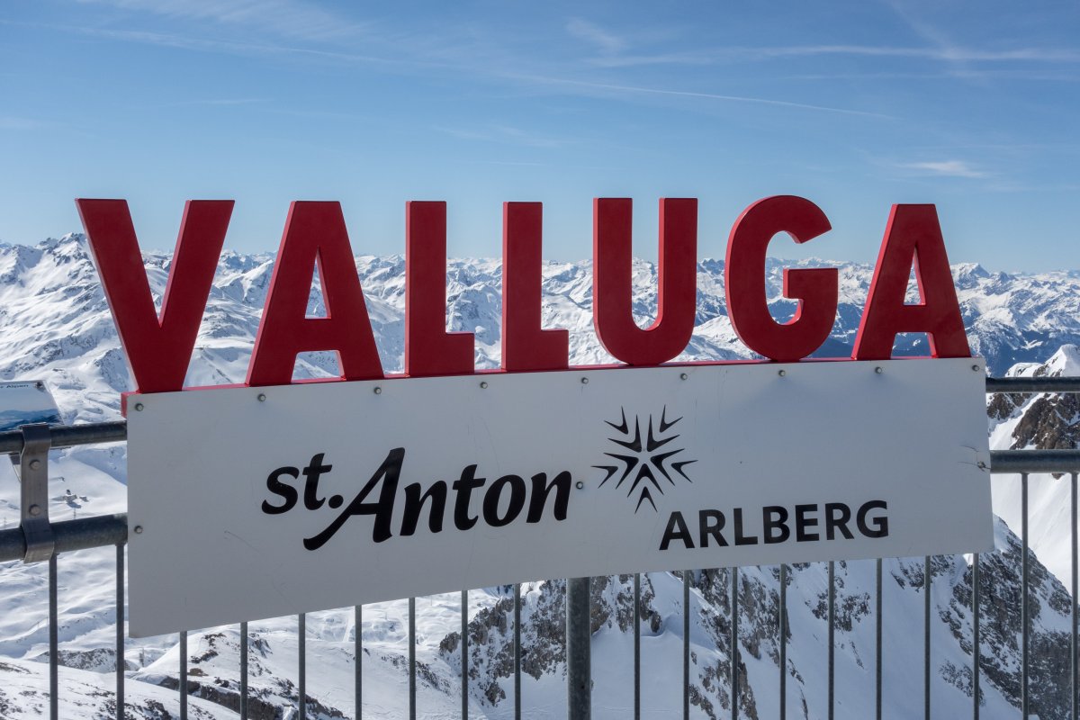 Panorama von der Valluga im Skigebiet St. Anton am Arlberg