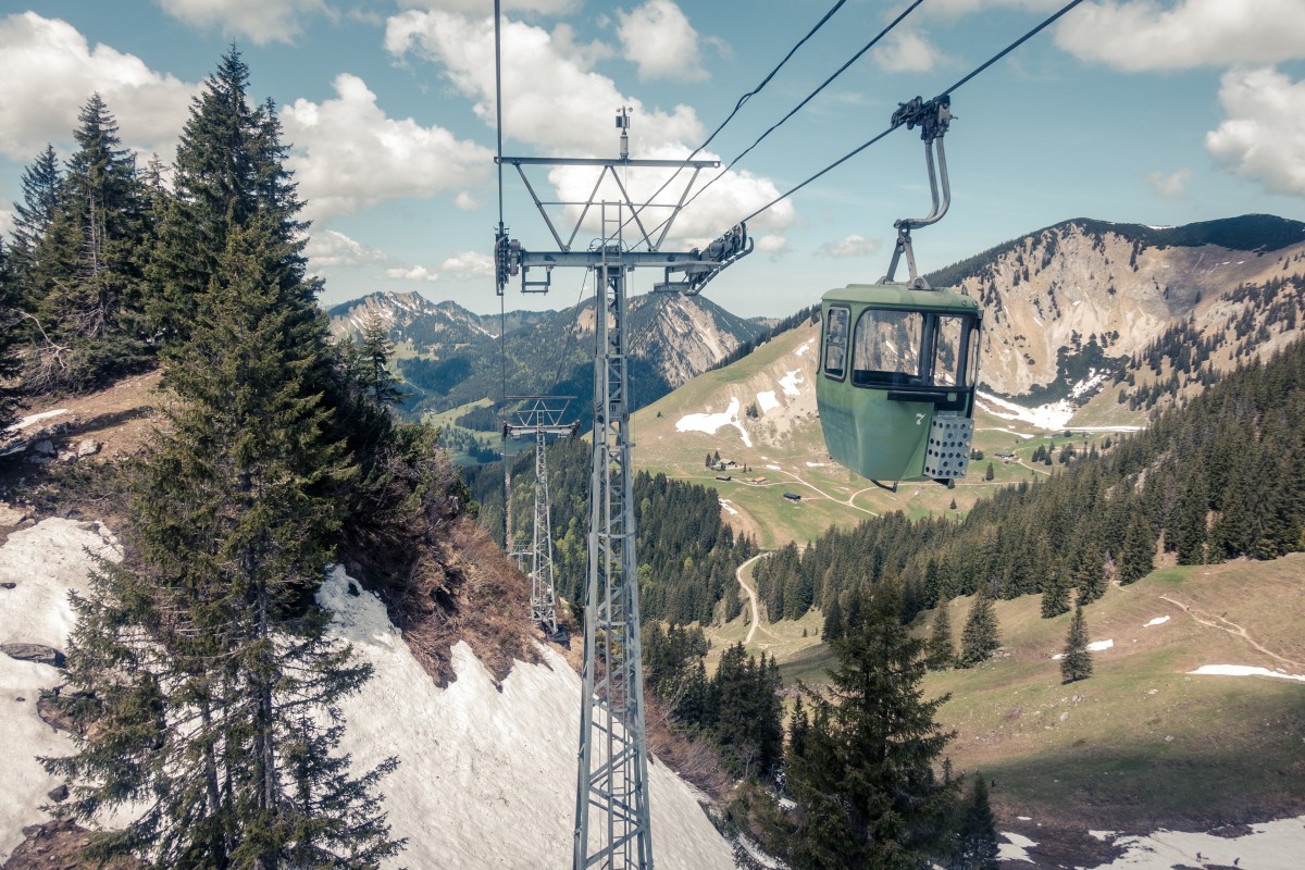 Die Seilbahn zum Taubenstein am Spitzingsee