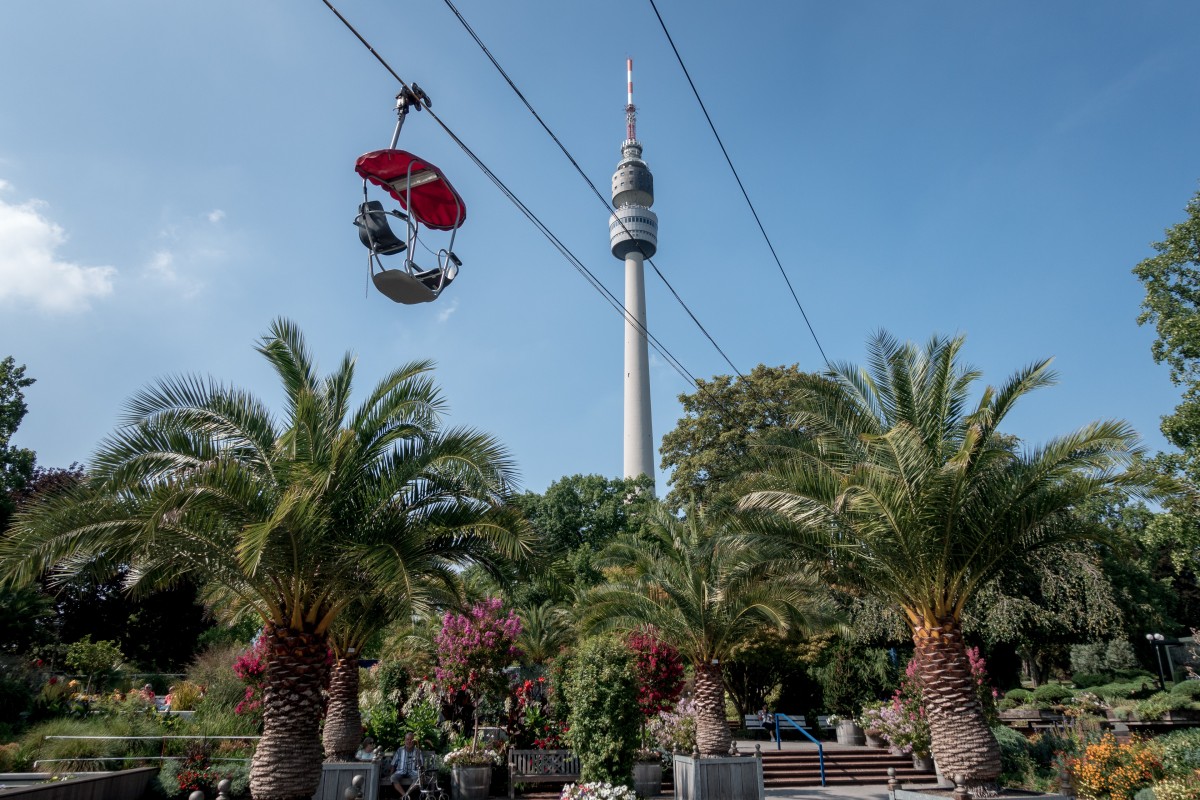 Die Seilbahn im Westfalenpark in Dortmund