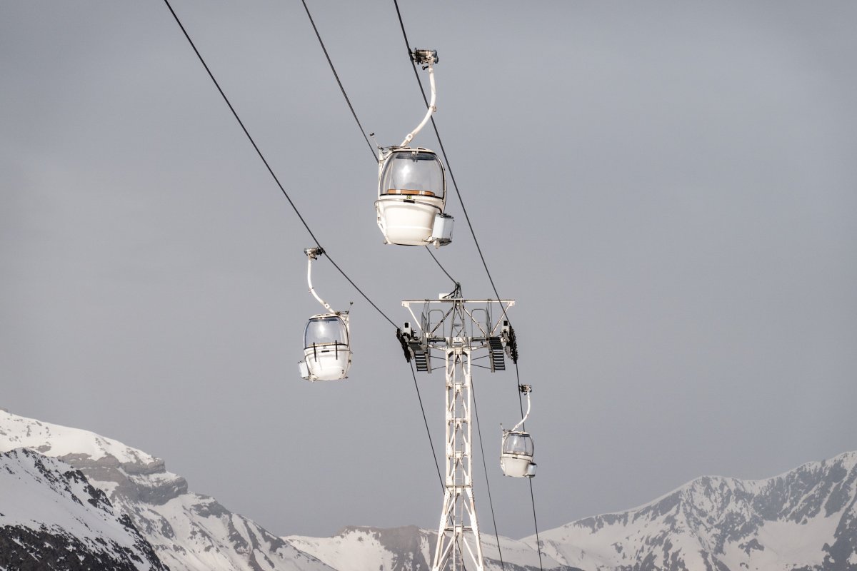 Œufs Blancs - Seilbahn-Ikone in Les Deux Alpes