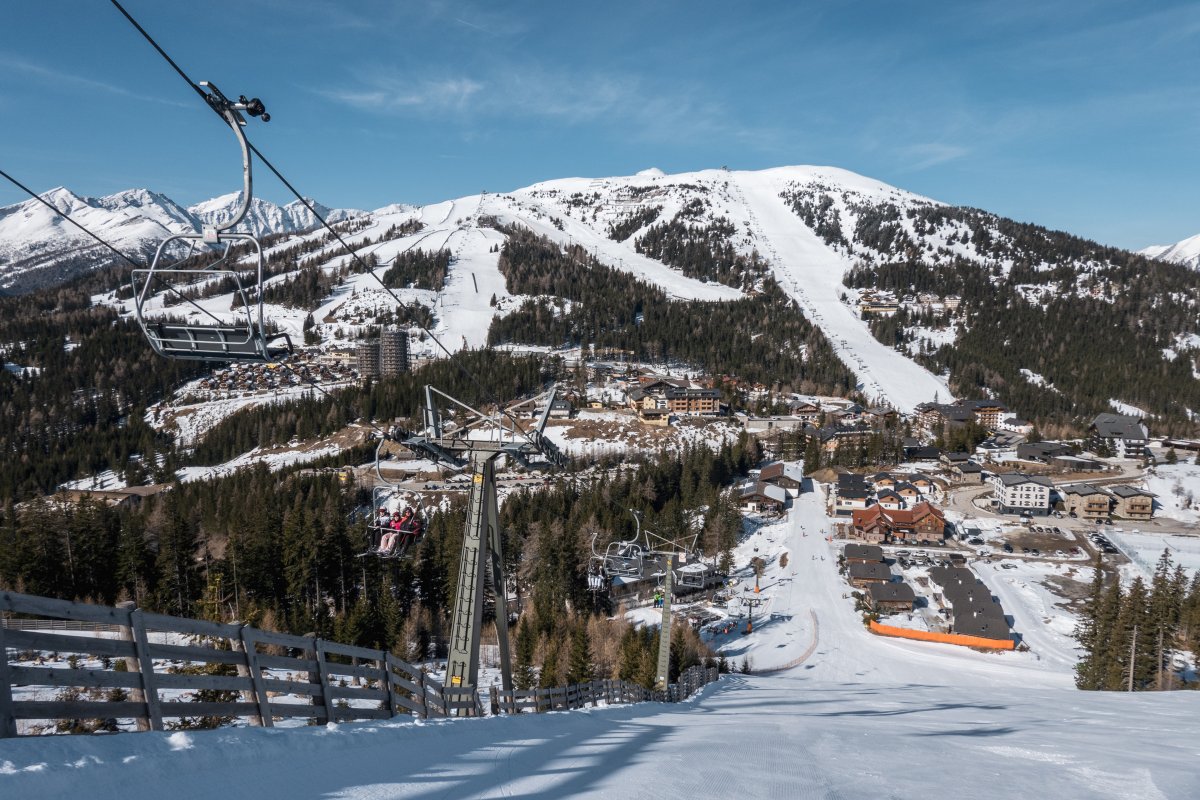 Aineckbahn im Skigebiet Katschberg