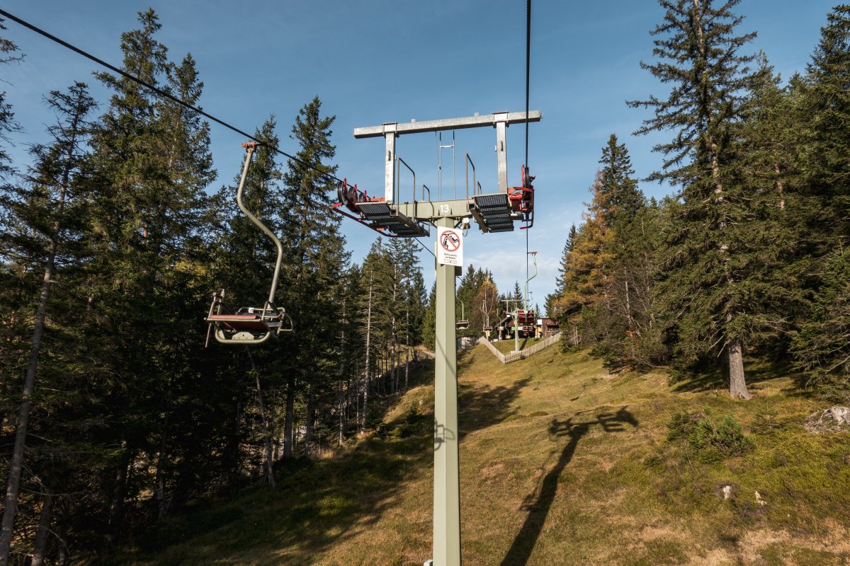 Nostalgie-Sesselbahn zum Kranzberg in Mittenwald