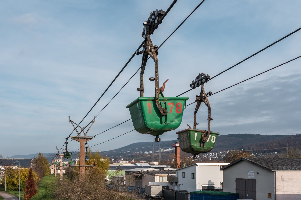 Materialseilbahn Leimen - Nußloch