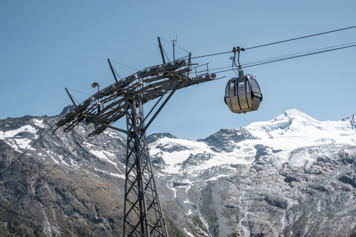 Abschied von der Hannigbahn in Saas-Fee