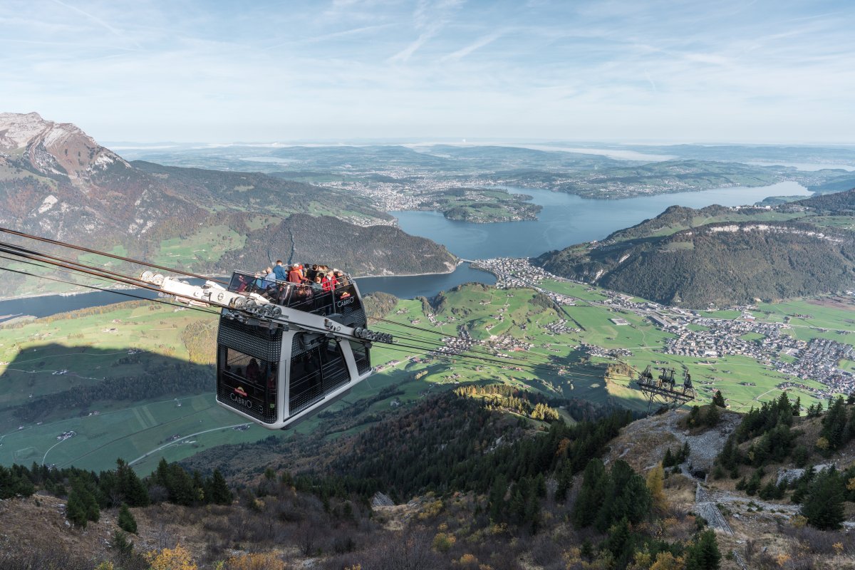 Standseilbahn & Cabrio - Die Geschichte der Stanserhornbahn